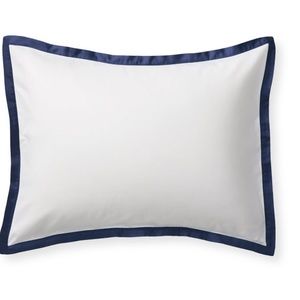 NWT Serena and Lily Border Frame King Sham (Midnight/Navy Blue)
